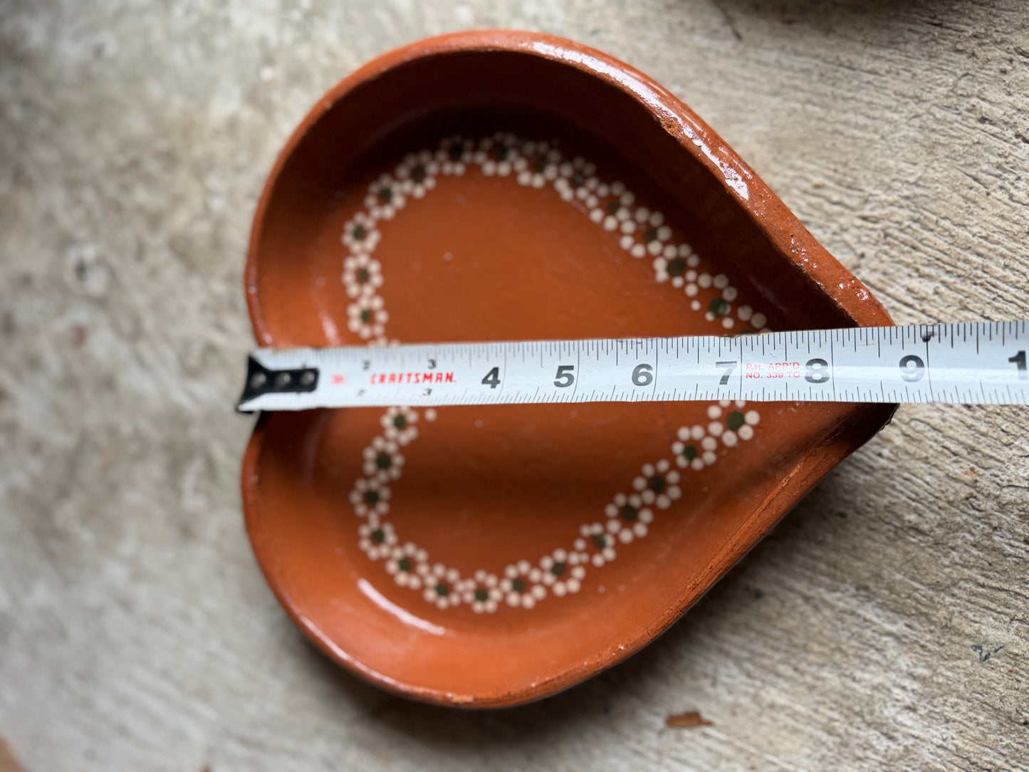 Heart-Shaped Barro Plate