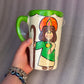 Handmade San Judas Tadeo Mexican Ceramic Mug