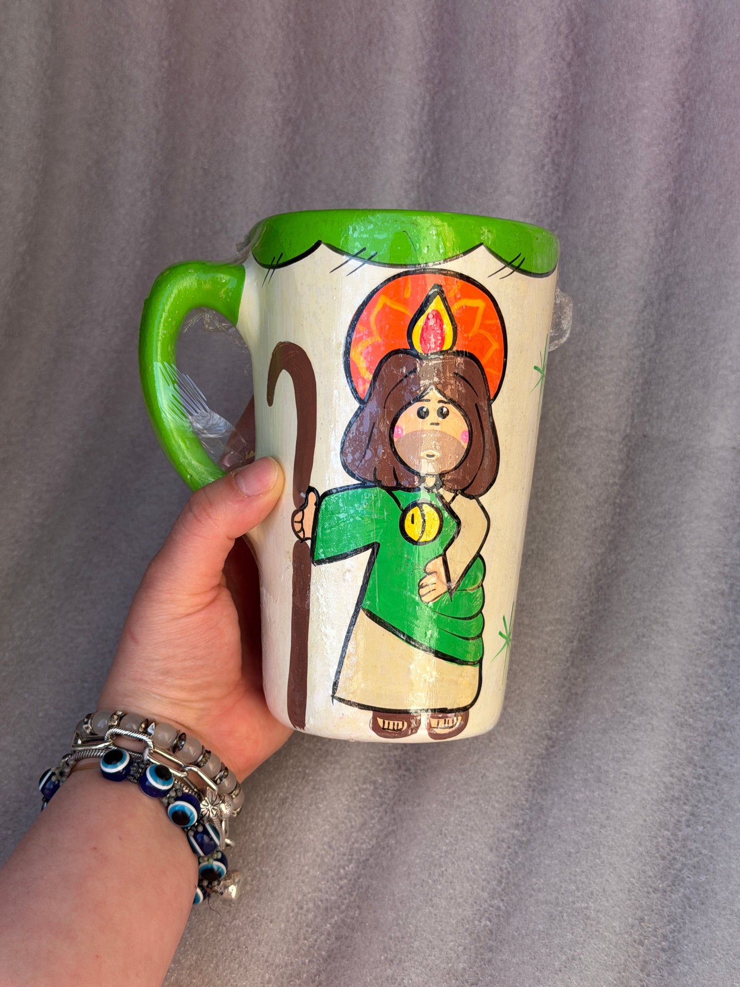 Handmade San Judas Tadeo Mexican Ceramic Mug