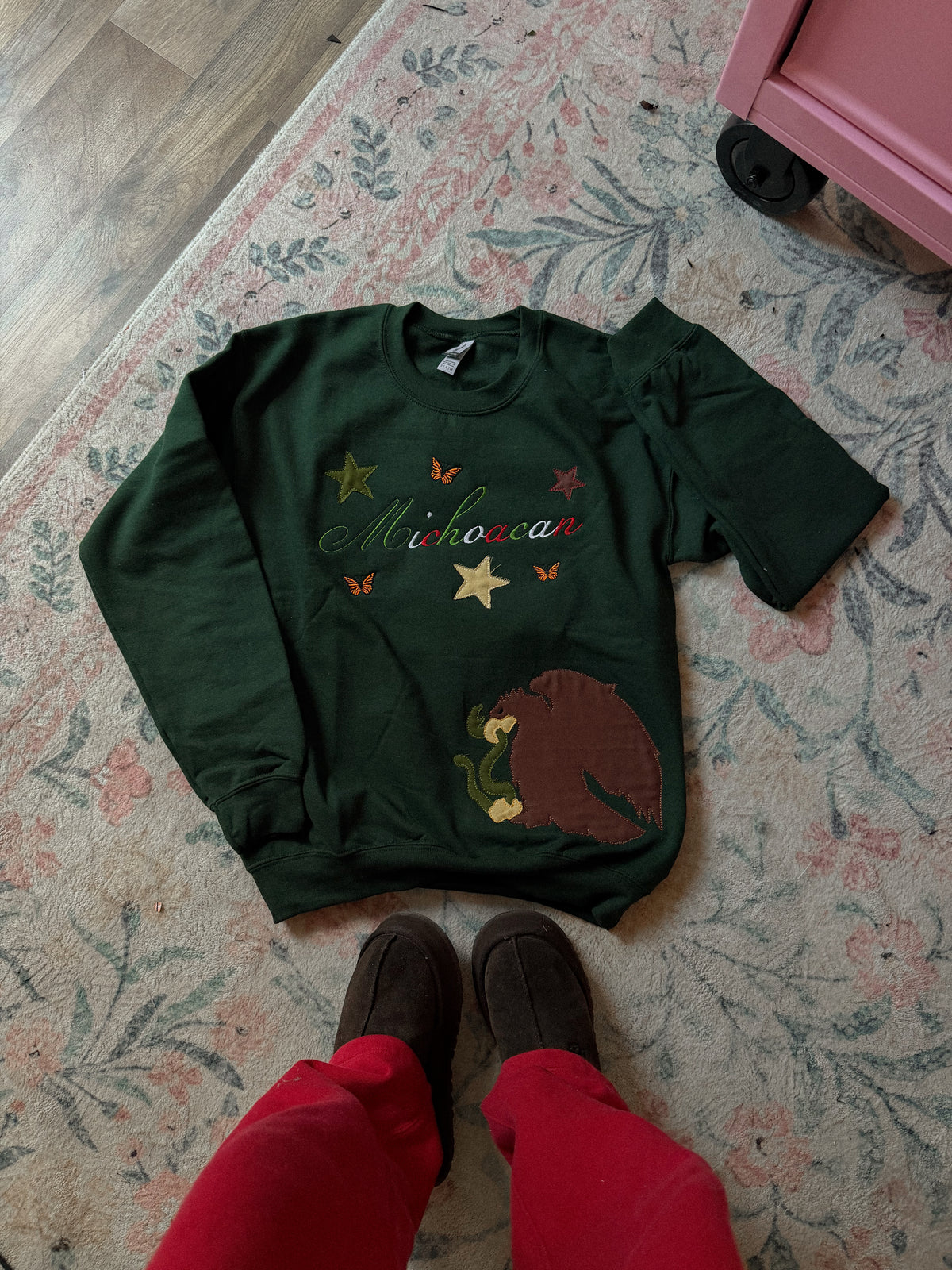 Custom Mexico State Applique Crewneck