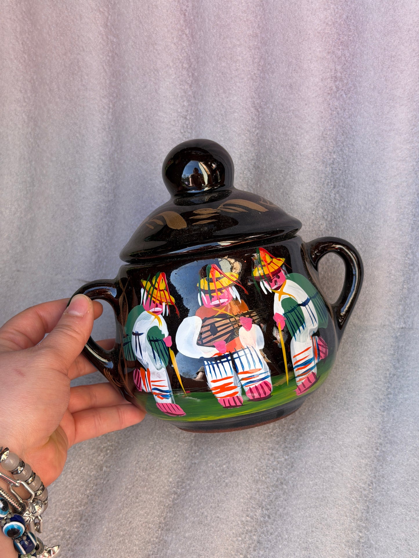 Mexican Michoacan Sugar & Creamer Set