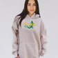 Guerrero Embroidery Patchwork Oversized Hoodie