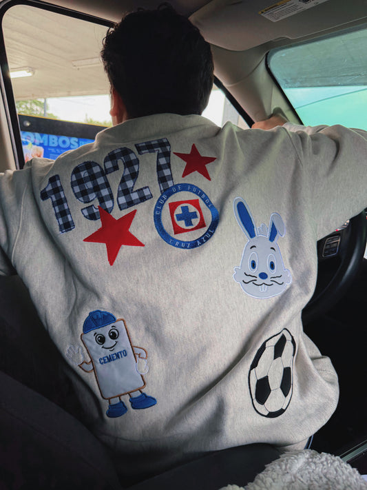 Cruz Azul 1927 Vintage-Inspired Embroidery Soccer Sweater