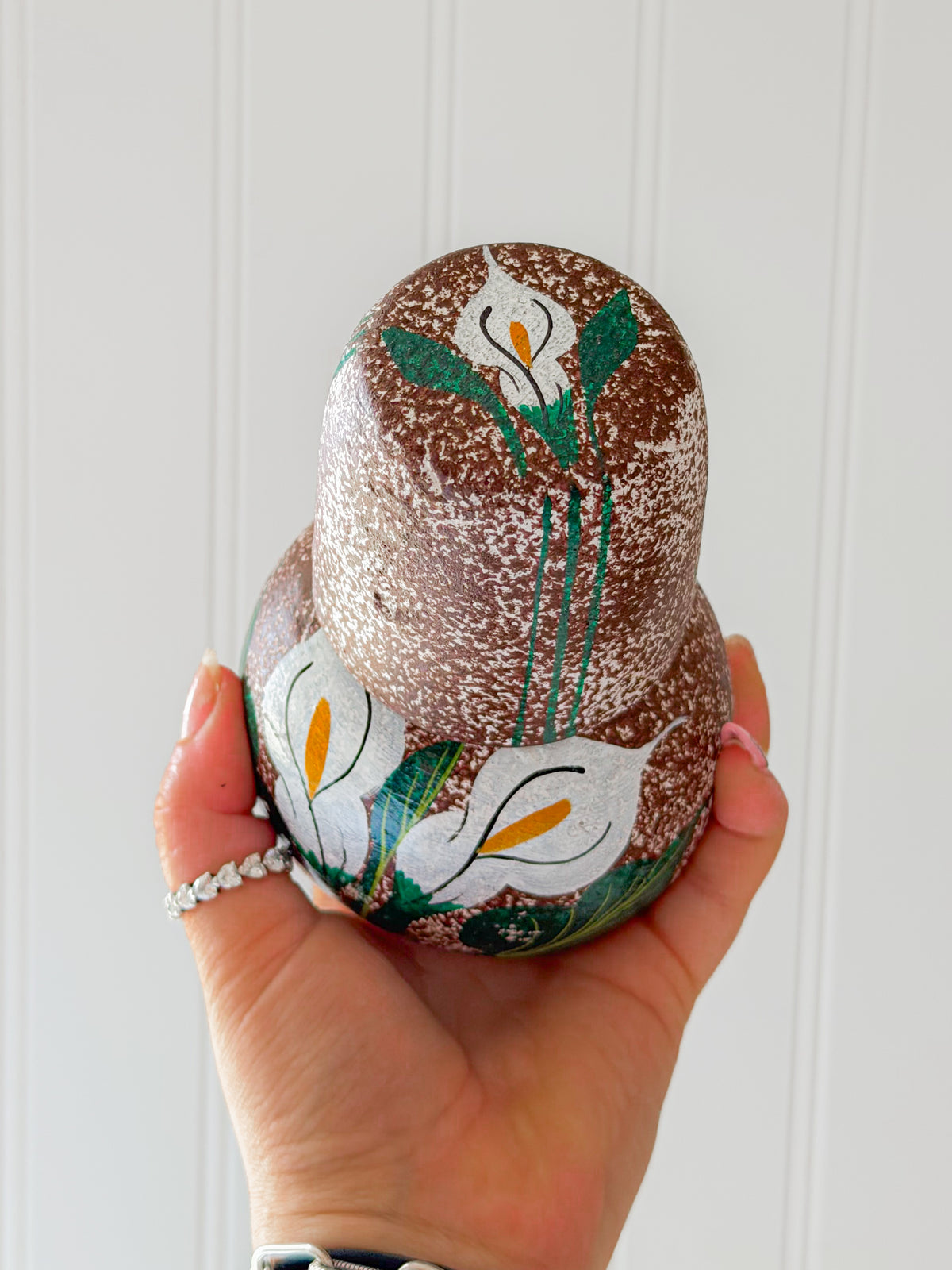 Small Hand Painted Cantaro with Cup