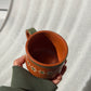 Traditional Small Green Trim Barro Mug