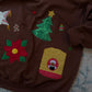 Handmade Christmas Appliqué & Embroidered Sweatshirt