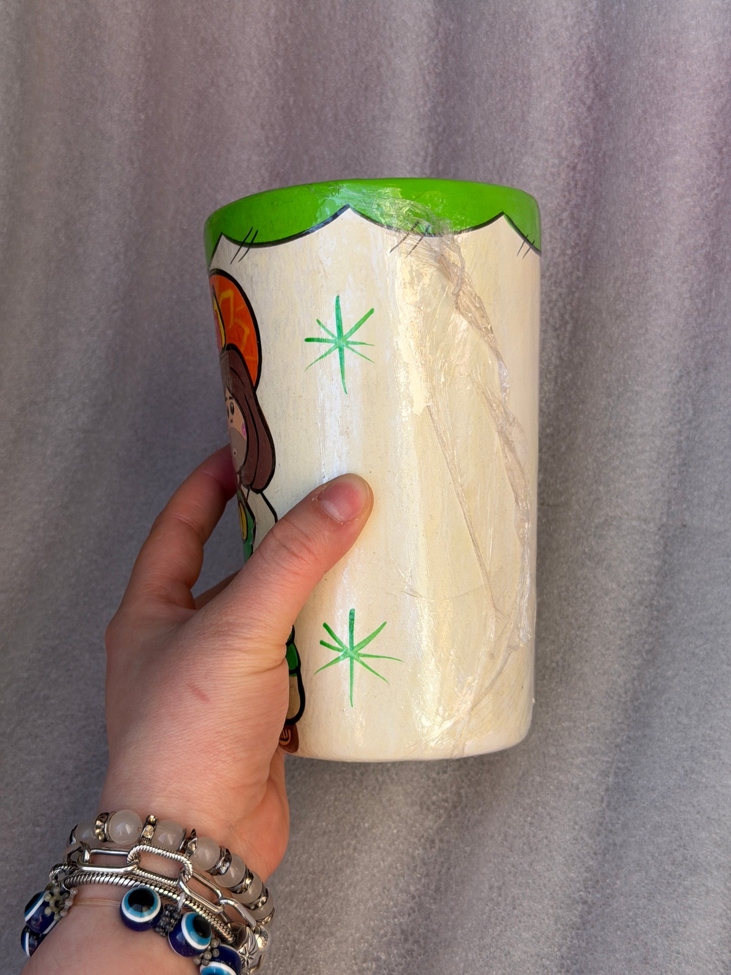 Handmade San Judas Tadeo Mexican Ceramic Mug