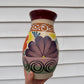 Hand-Painted Light Mexican Flower Vase