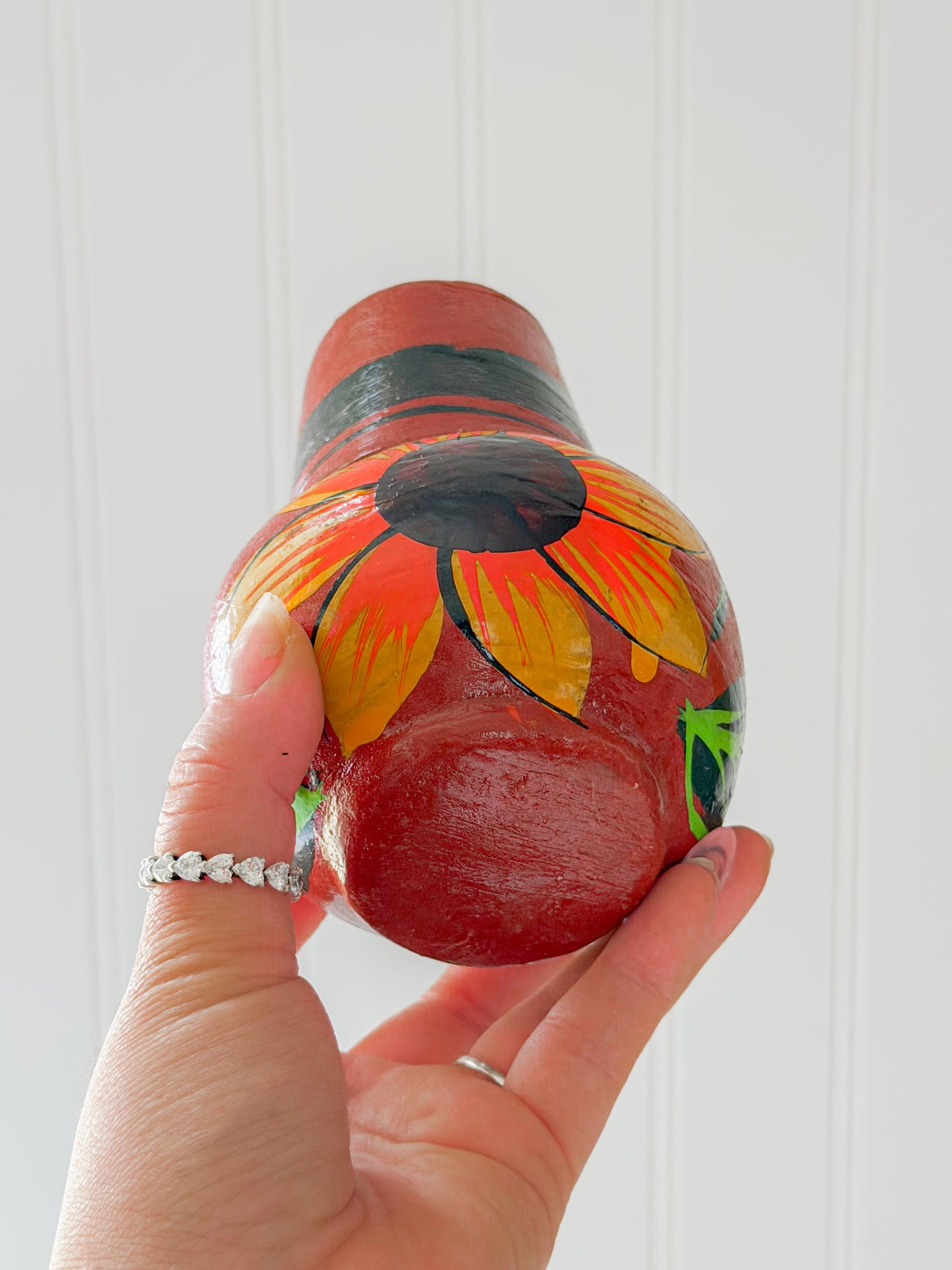 Small Hand Painted Cantaro with Cup