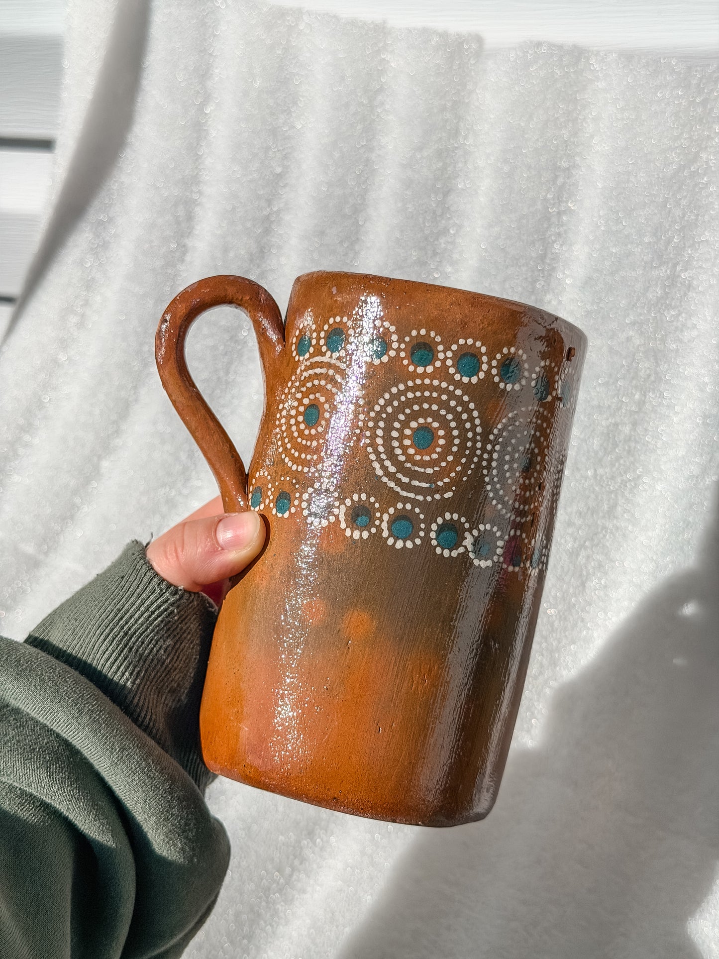 Handmade Barro Cup with Handle