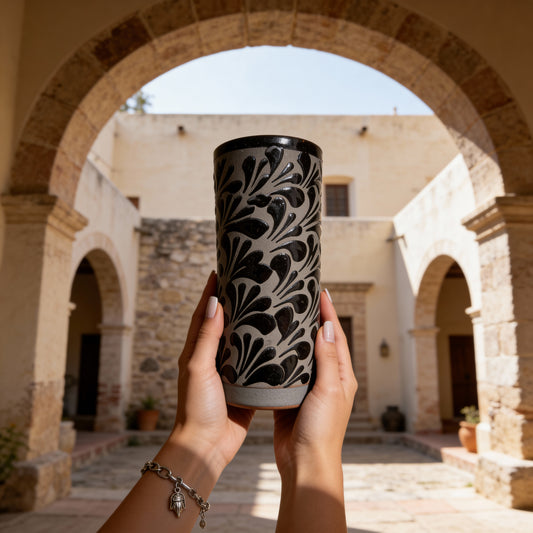 Black & Gray Mexican Barro Cup