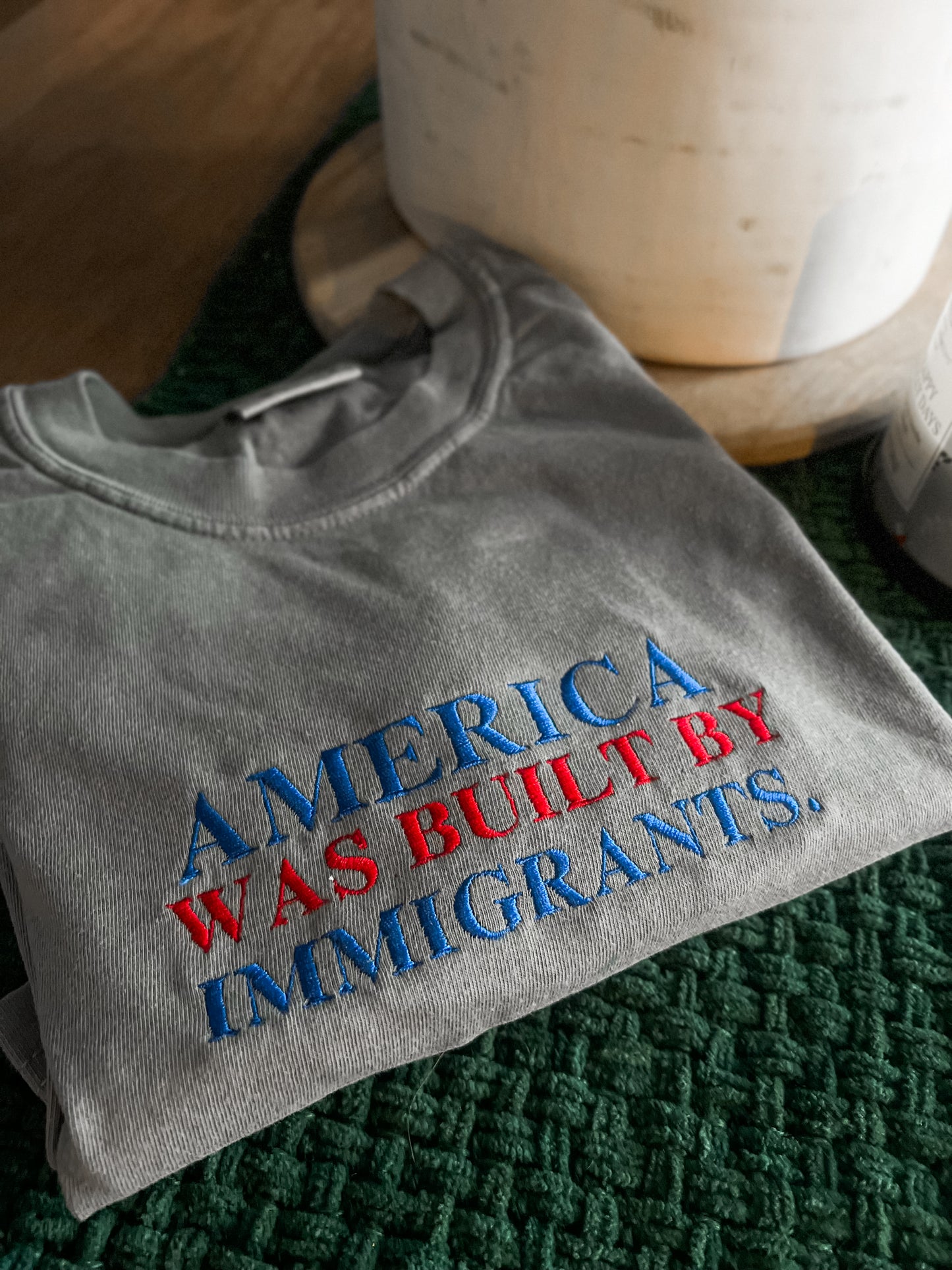 Comfort Colors America Was Built By Immigrants Shirt Pro Immigrants Shirt Human Rights Tee No Human Is Illegal Shirt Social Justice Shirt