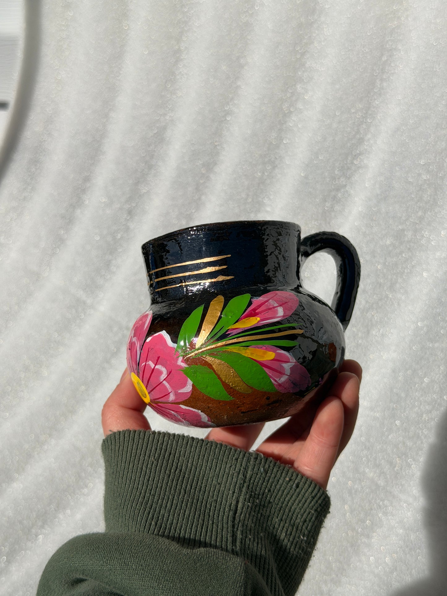 Coffee Barro Hand Painted Floral Mug
