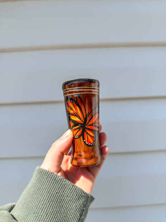 Mini Hand-Painted Butterfly Shot Cups Tequilero