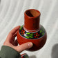 Small Red Hand Painted Cantaro with Cup