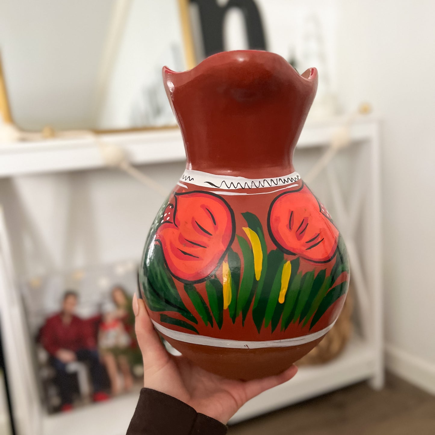 Mexican Floral Water Pitcher