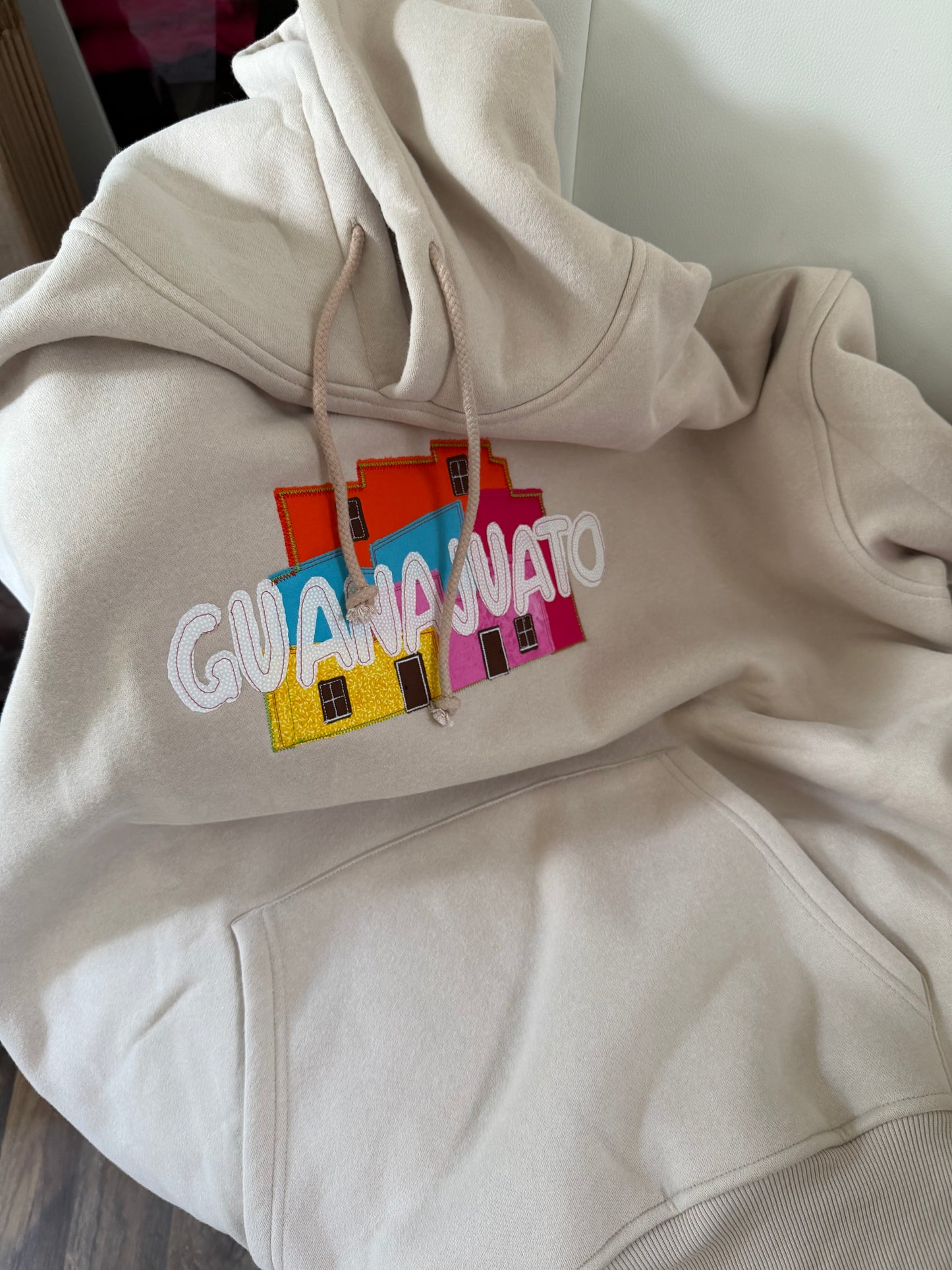 Mexico States Embroidery & Appliqué Oversized Hoodie