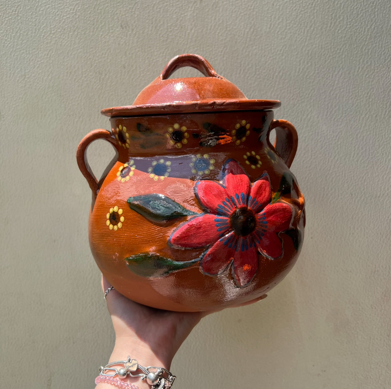 Floral Traditional Pottery Pot