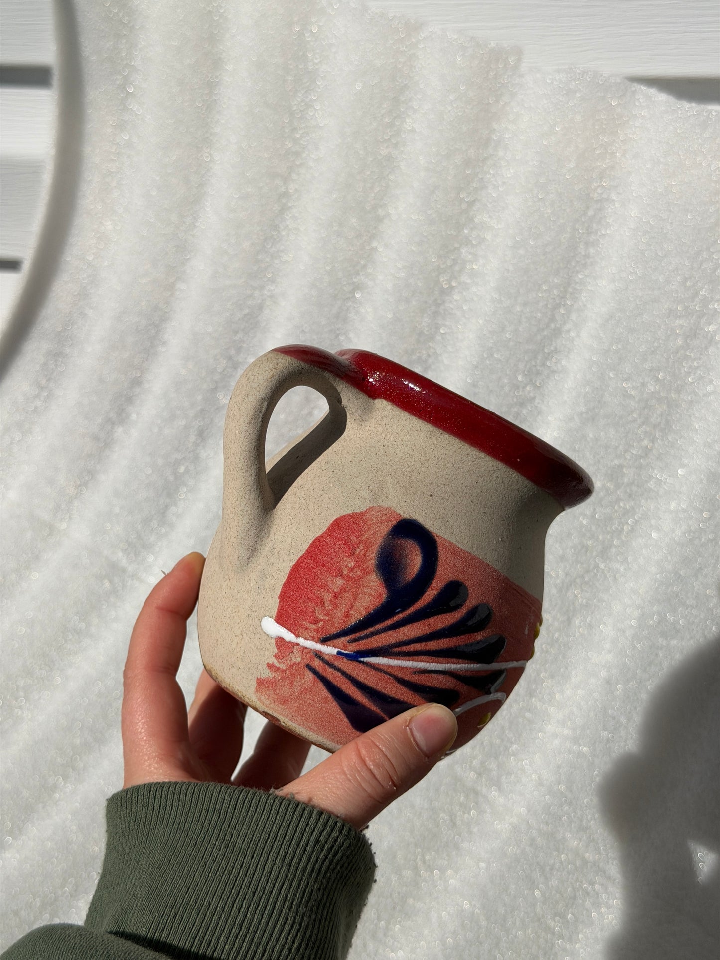 Traditional Engobe Red Barro Mug