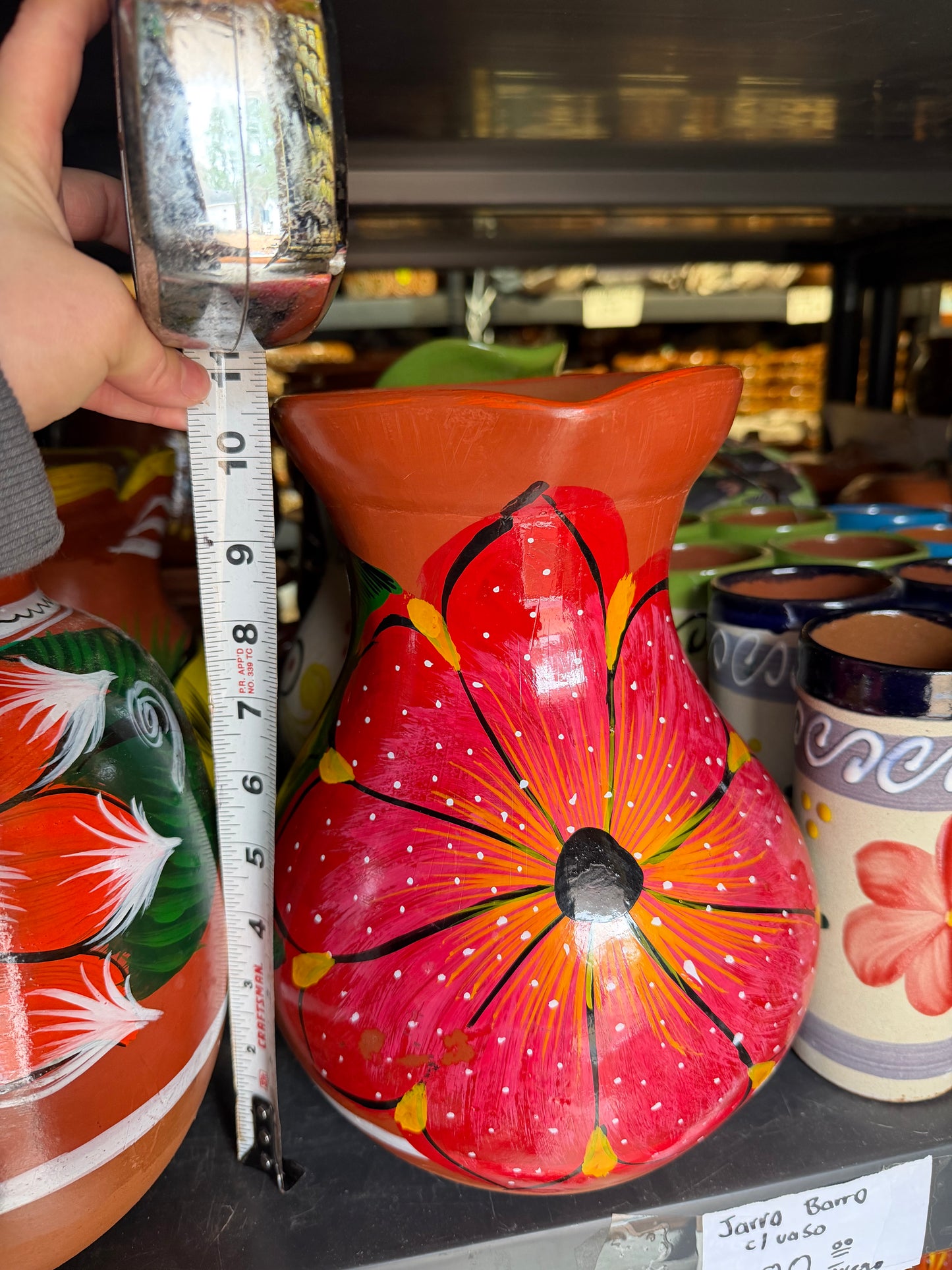 Hand-Painted Barro Pitcher