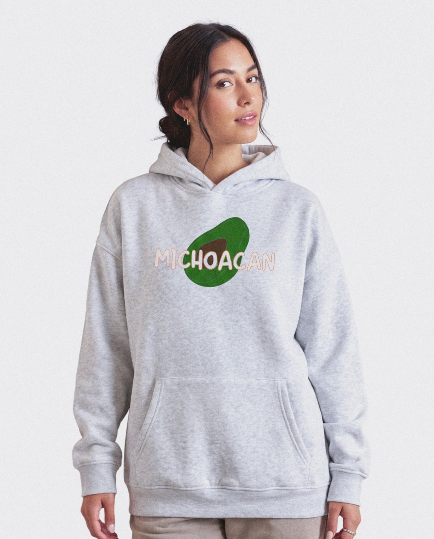 Michoacán Embroidery Patchwork Oversized Hoodie