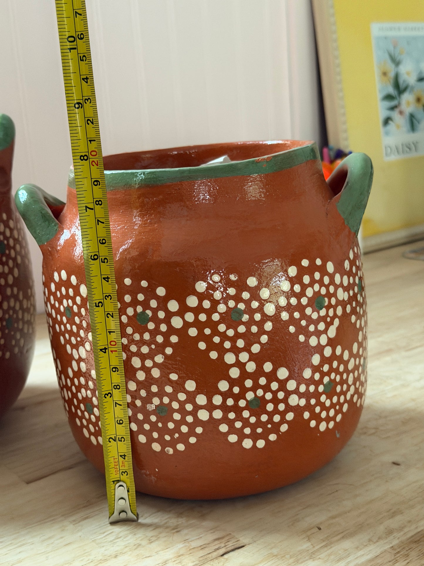 Mexican Barro Bean Pot Sin Plomo
