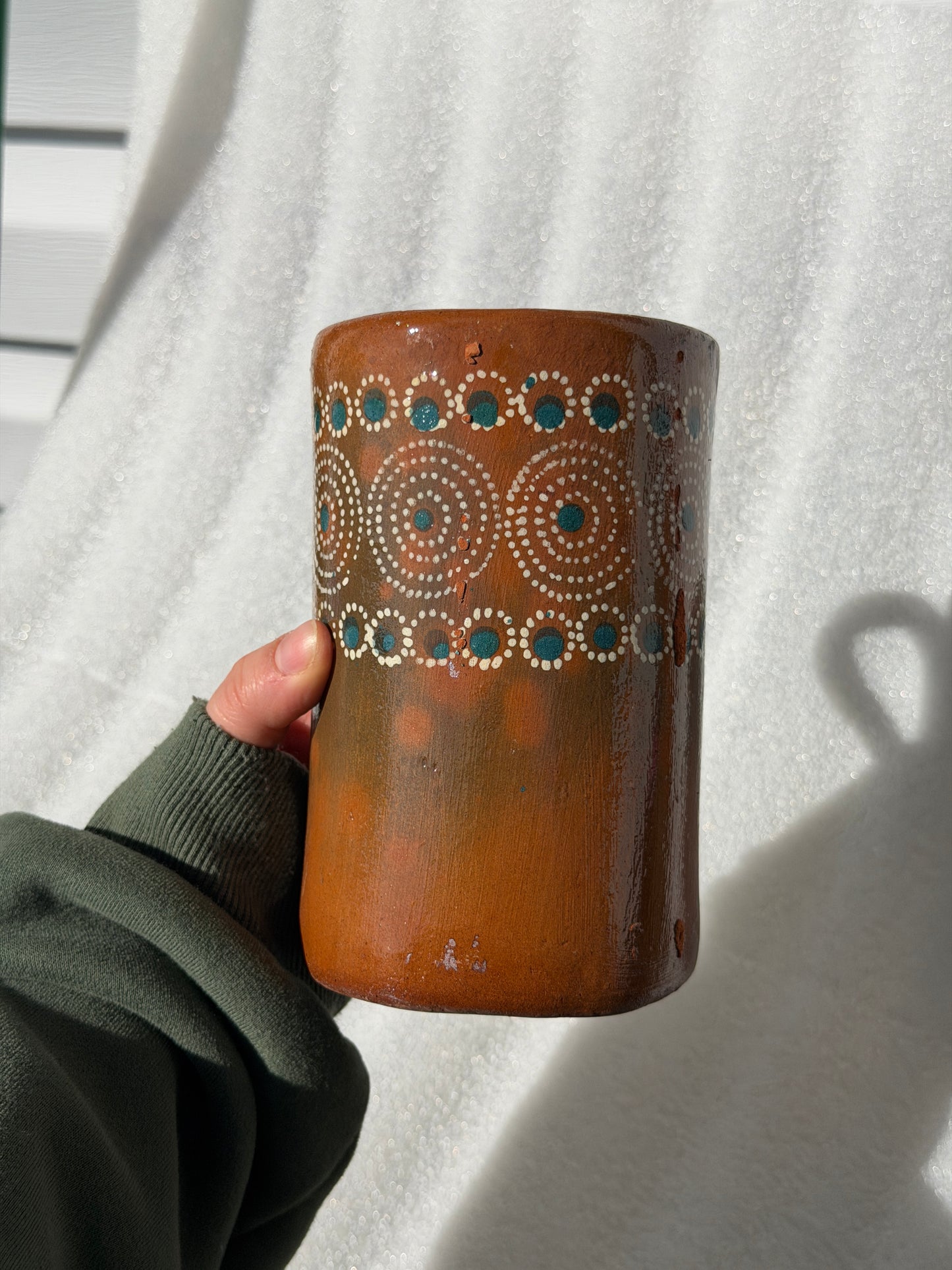 Handmade Barro Cup with Handle