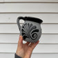 Black & Gray Barro Hand-Painted Mug