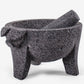 Molcajete Puerco Original 100% Lava Volcanic Stone Mortar and Pestle