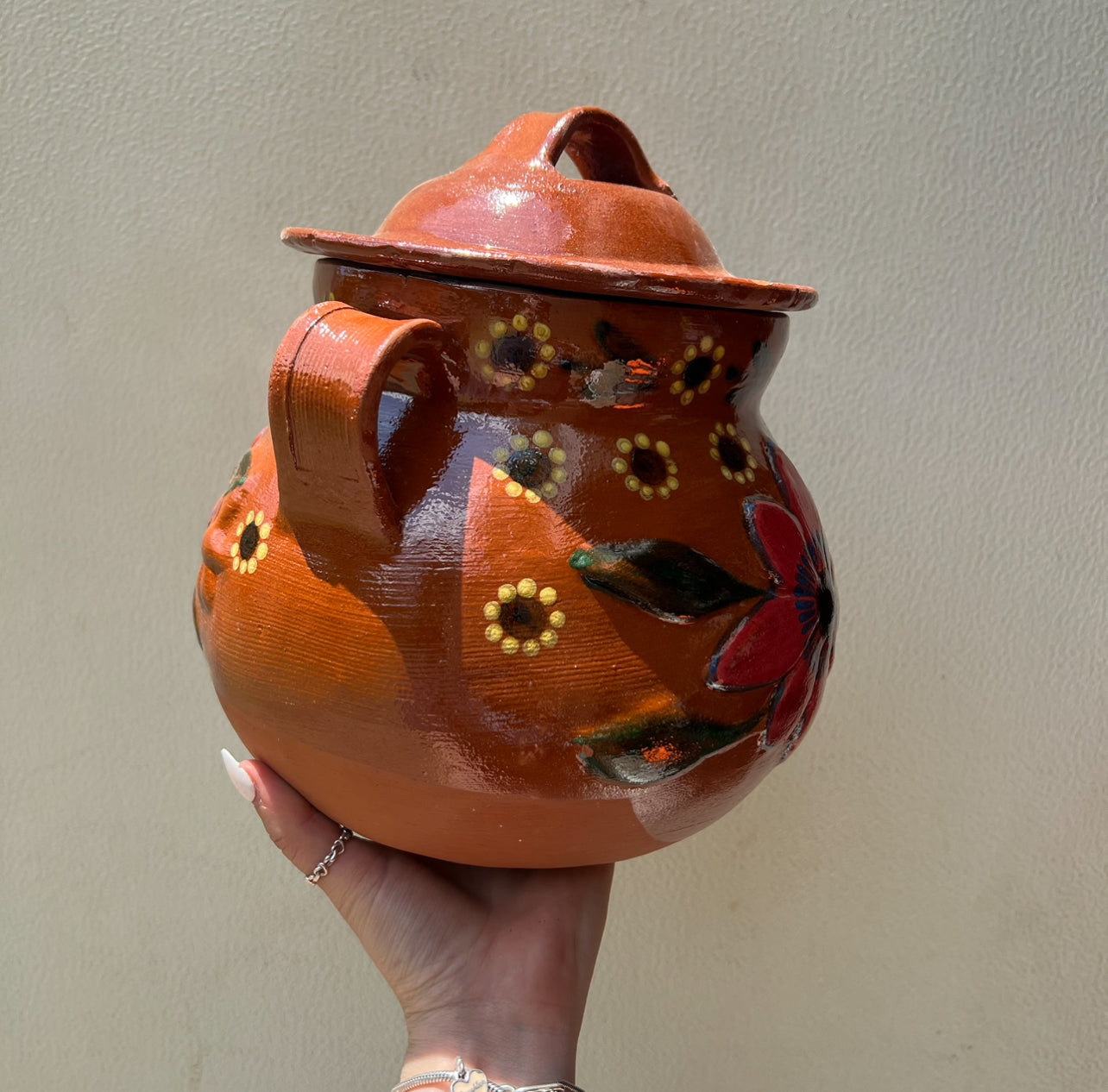 Floral Traditional Pottery Pot