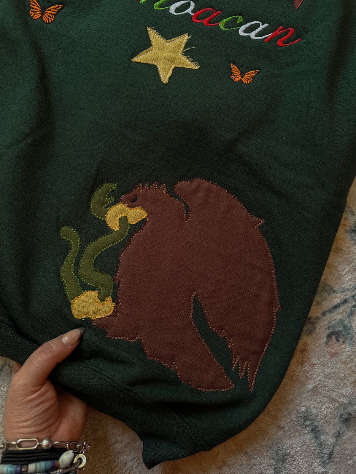 Custom Mexico State Applique Crewneck