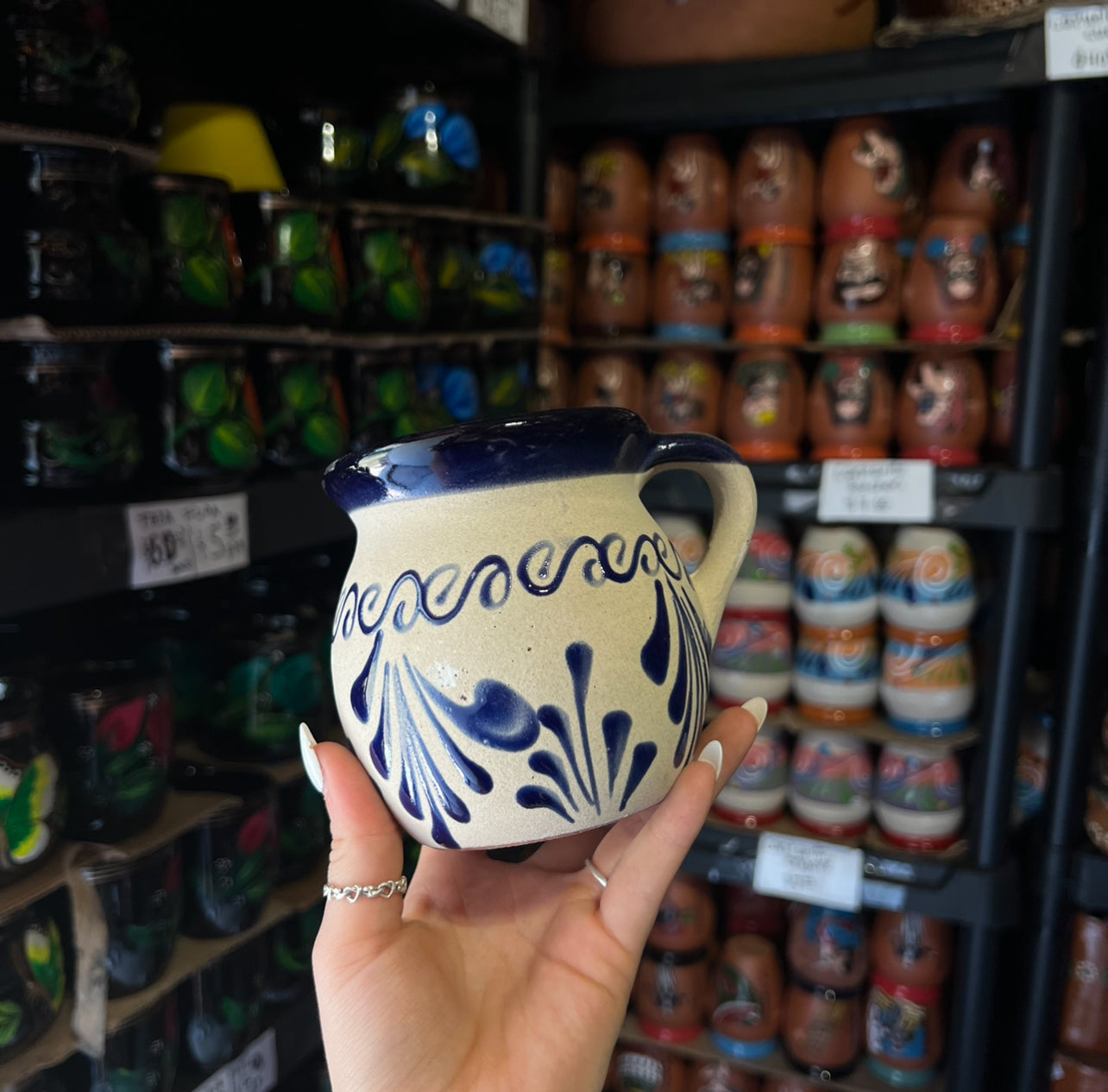 Blue Engobe Barro Mug