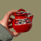 Mini Hand-Painted Mexican Clay Pot with Lid