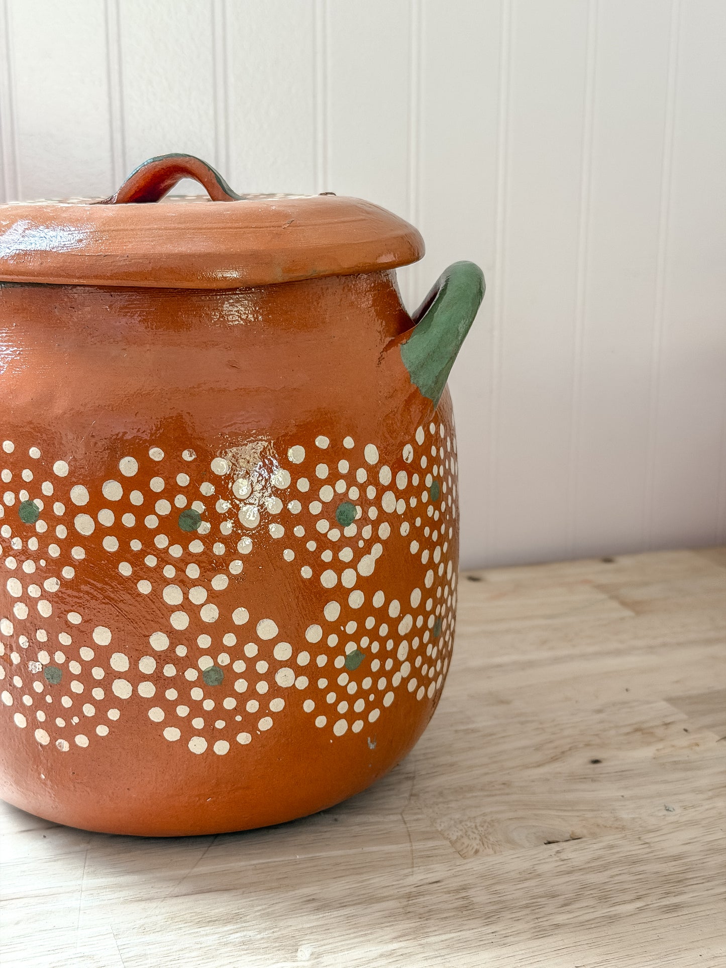 Mexican Barro Bean Pot Sin Plomo