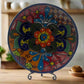 8" Talavera Dinner Plate | Hand-Painted Mexican Folk Art Dish