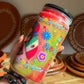 Colorful Muñeca Doll Drink Cup with Lid