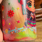 Colorful Muñeca Doll Drink Cup with Lid