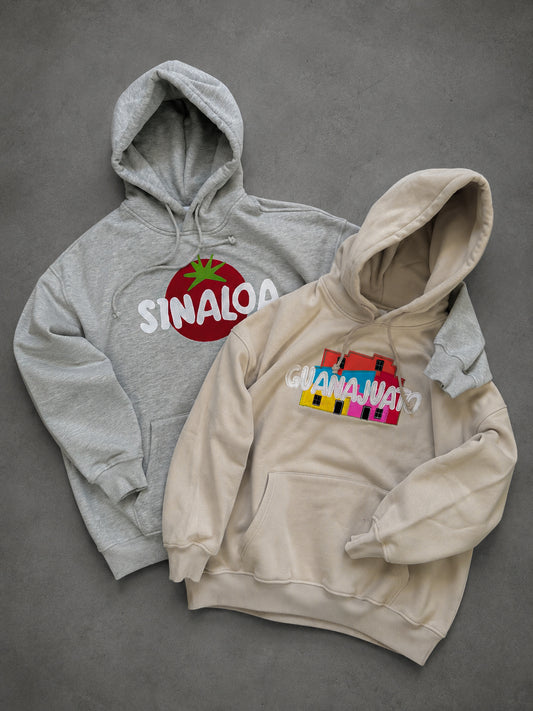 Mexico States Embroidery & Appliqué Oversized Hoodie