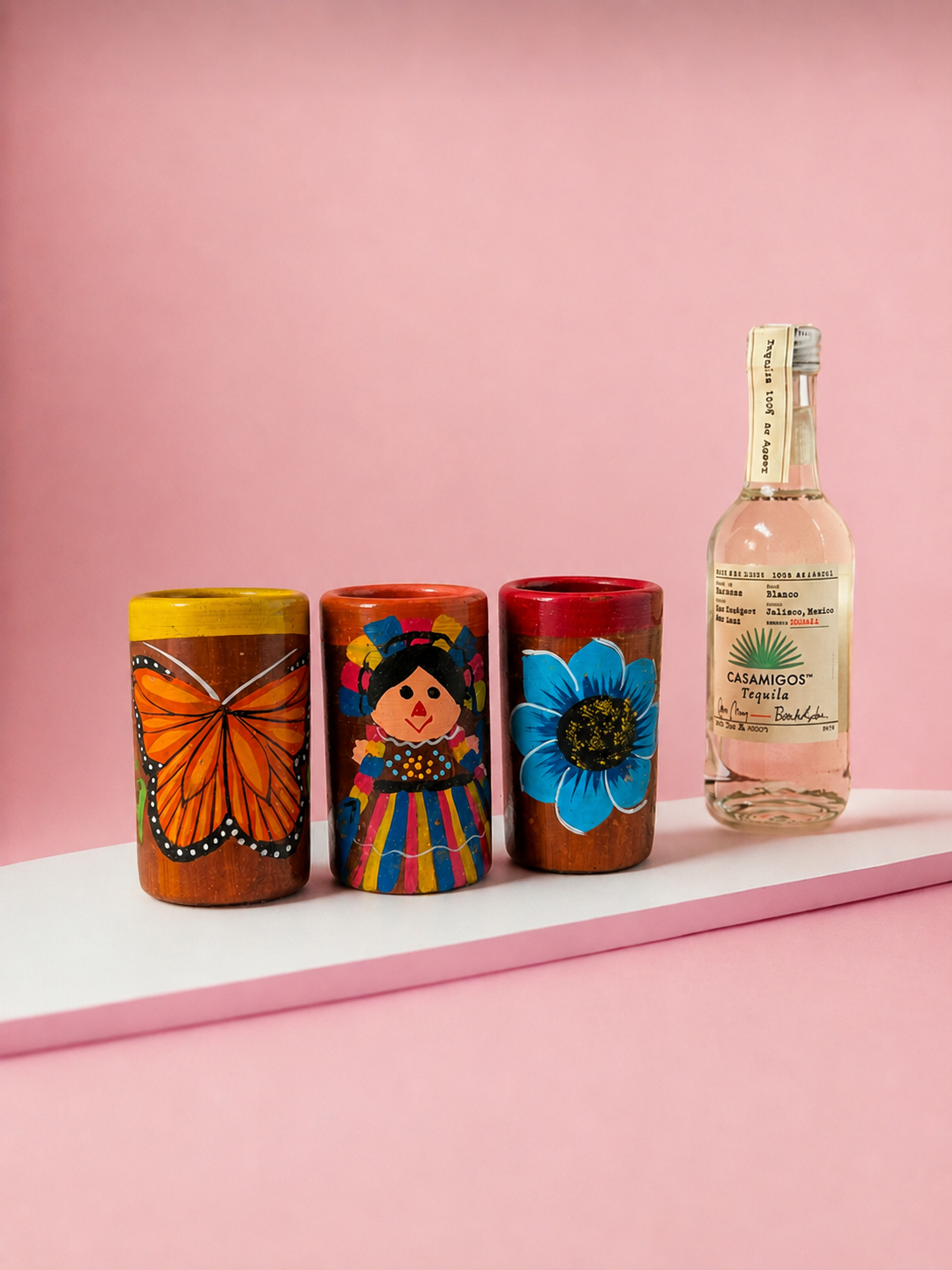 Mini Hand-Painted Shot Cups Tequilero