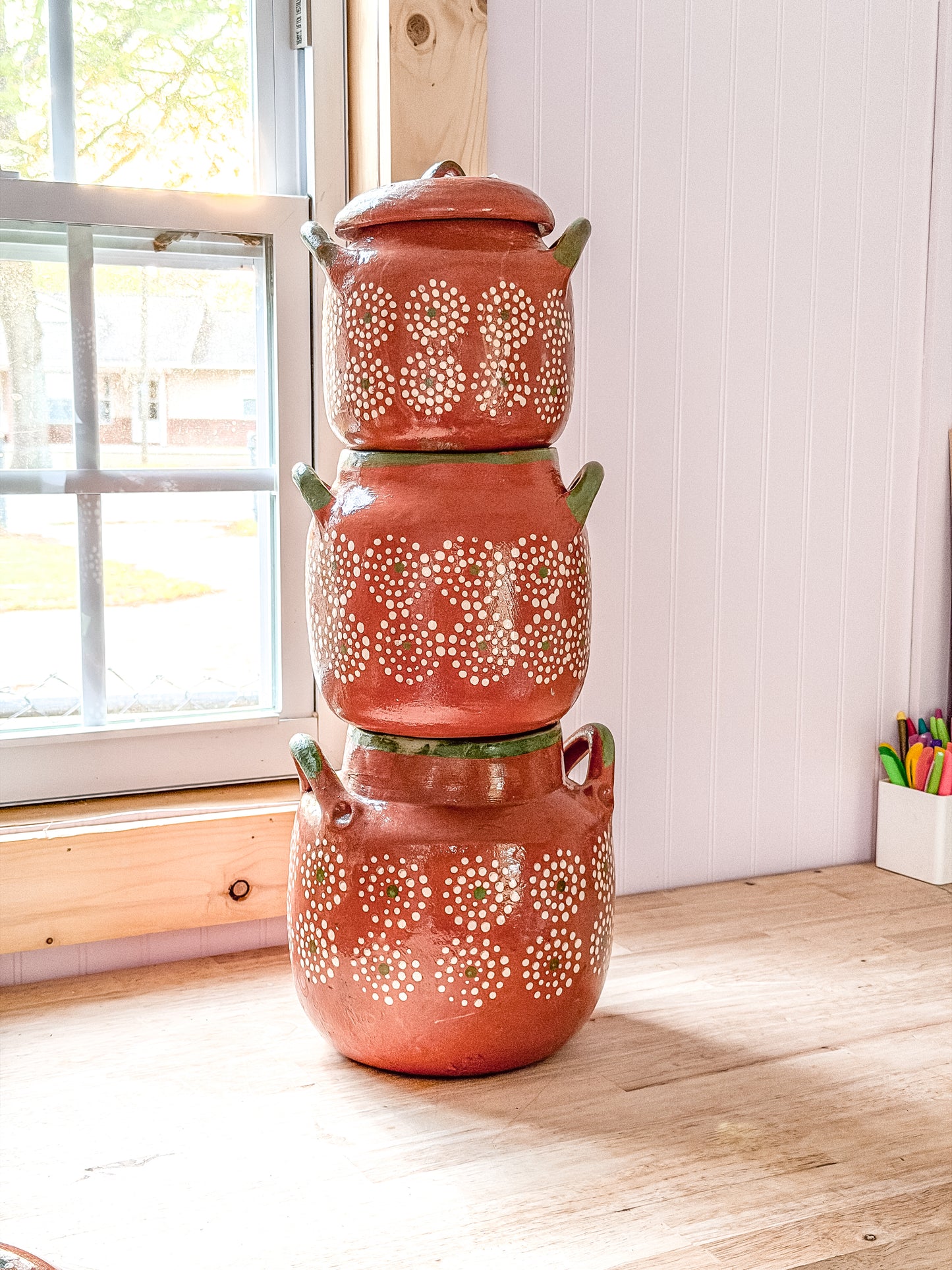 Mexican Barro Bean Pot Sin Plomo