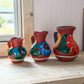 Mexican Barro Floral Pitcher