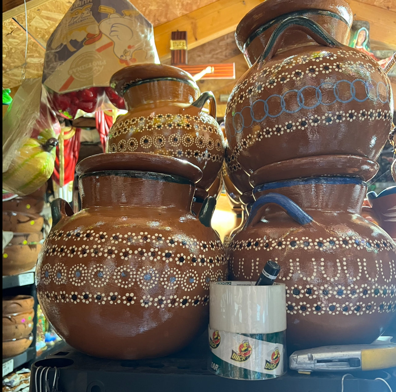 Mexican Bean Pottery Bubble Pot