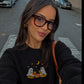 Ghosts Making Tamales Embroidered MockNeck Sweatshirt