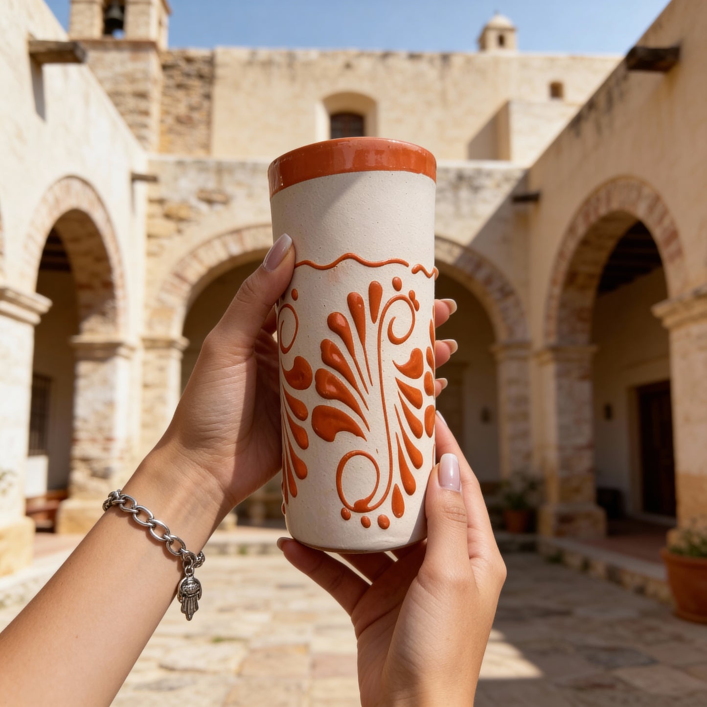 Orange Mexican Barro Cup