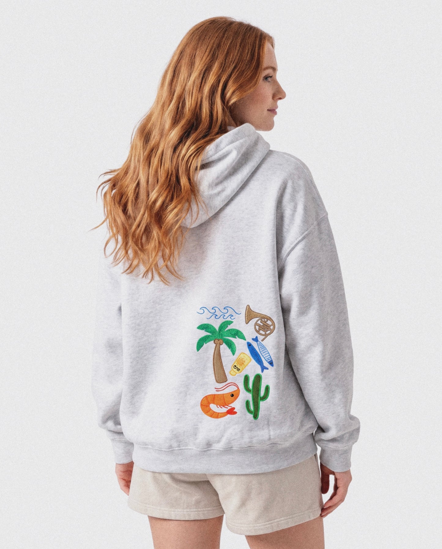Sinaloa Embroidery & Patchwork Oversized Hoodie