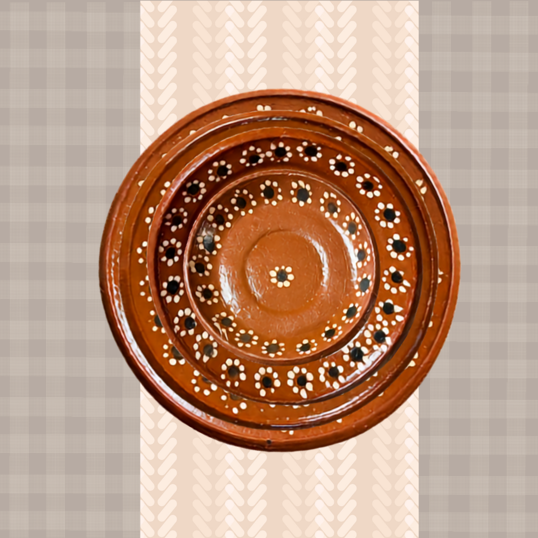 Round Traditional Pottery Plates Redondo