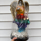 Santa Muerte Angel Wings 16in Decor Statue