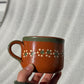 Traditional Small Green Trim Barro Mug