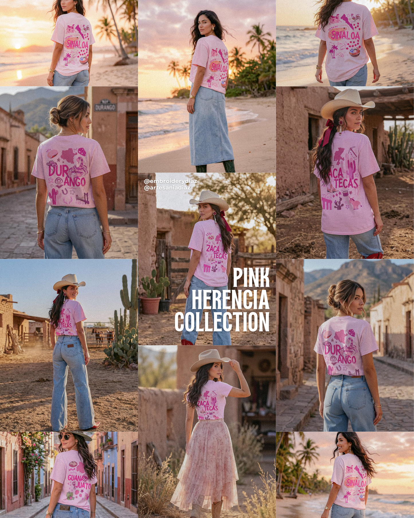 Mexico States Pink Herencia Tee Collection