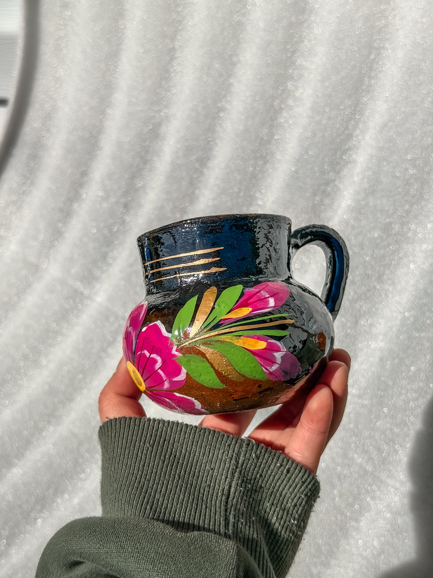 Coffee Barro Hand Painted Floral Mug